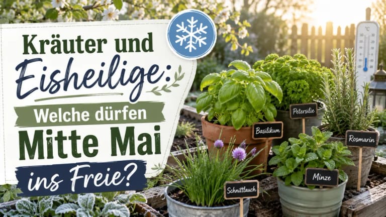 Kräuter und Eisheilige: Welche dürfen Mitte Mai ins Freie?